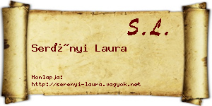 Serényi Laura névjegykártya